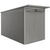 Biohort Casetta da giardino biohort avantgarde eco mis.a4 in acciaio zincato grigio quarzo metallizzato con porta battente doppia 180x380x222 cm - cod. 19649