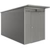 Biohort Casetta da giardino biohort avantgarde eco mis.a4 in acciaio zincato grigio quarzo metallizzato con porta battente semplice 180x380x222 cm - cod. 19689