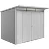 Biohort Casetta da giardino biohort avantgarde eco mis.a5 in acciaio zincato argento metallizzato con porta battente doppia 260x220x218 cm - cod. 15659
