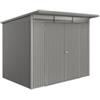 Biohort Casetta da giardino biohort avantgarde eco mis.a5 in acciaio zincato grigio quarzo metallizzato con porta battente doppia 260x220x218 cm cod. 19659