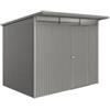 Biohort Casetta da giardino biohort avantgarde eco mis.a5 in acciaio zincato grigio quarzo metallizzato con porta battente semplice 260x220x218 cm - cod. 19650