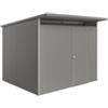 Biohort Casetta da giardino biohort avantgarde eco mis.a6 in acciaio zincato grigio quarzo metallizzato con porta battente semplice 260x255x218 cm - cod. 19660