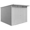 Biohort Casetta da giardino biohort avantgarde eco mis.a7 in acciaio zincato argento metallizzato con porta battente doppia 260x300x218 cm - cod. 19689