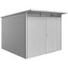 Biohort Casetta da giardino biohort avantgarde eco mis.a7 in acciaio zincato argento metallizzato con porta battente semplice 260x300x218 cm - cod. 19689