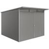Biohort Casetta da giardino biohort avantgarde eco mis.a7 in acciaio zincato grigio quarzo metallizzato con porta battente semplice 260x300x218 cm - cod. 19670