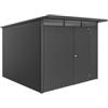 Biohort Casetta da giardino biohort avantgarde eco mis.a7 in acciaio zincato grigio scuro metallizzato con porta battente semplice 260x300x218 cm - cod. 17670