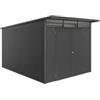 Biohort Casetta da giardino biohort avantgarde eco mis.a8 in acciaio zincato grigio scuro metallizzato con porta battente doppia 260x380x222 cm - cod. 17689
