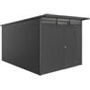 Biohort Casetta da giardino biohort avantgarde eco mis.a8 in acciaio zincato grigio scuro metallizzato con porta battente semplice 260x380x222 cm - cod. 17680