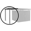 Biohort Tettoia laterale taglia s per casetta highline h4 grigio scuro metallizzato - biohort