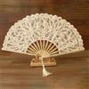 Ventaglio in pizzo pieghevole Elegante fatto a mano Resistenti Idee regalo Comod