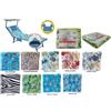 Telo mare Microfibra Stampato Varie Fantasie Lettino 70x190cm cuscino omaggio