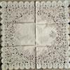 Centrotavola misto lino Quadrato 90x90cm Classico Ricercato Elegante Ecru' Beige