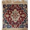 Tappeto Francobollo Coppia 30x30 Moderno Frangia Elegante Decorazione Orientale