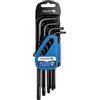 Högert Technik - Set Chiavi a Brugola Lunghe, Kit Chiave Misure da T10 a T50 Set, Realizzato in Acciaio Legato S2, Set di Chiavi Resistente alla Deformazione e all'Usura - 9 Pezzi