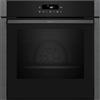 NEFF B5ACJ7HG3, N50, forno da incasso, Slide and Hide, Made in Germany, LED Touch Control, Air Fry e Air Fry, 7 tipi di riscaldamento, aria calda 3D, CircoTherm, EasyClean, Pirolisi, Grafite Grey