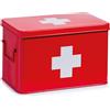 Zeller Scatola per medicinali Zeller, metallo, 32x20x20 cm, rosso