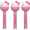 TAKE CARE LOLLIPOP 2 in 1 Hello Kitty | Balsamo per labbra alla fragola + lucidalabbra alla frutta | Tettarella 3D Kawaii, duo idratante e lucido, set da 3 pezzi