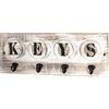 HAKU Bacheca portachiavi portachiavi keyorganizer key holder vintage legno massello - Dim. L 48 cm x A 18 cm x P 6 cm Stile: Industriale
