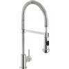 Nobili LV00300/3IX inox spazzolato ***PRONTA CONSEGNA*** Miscelatore altezza 49cm con doccetta a 2 getti orientabile