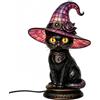 Generic Lampada da scrivania con mini lampada da scrivania a forma di gatto nero | Resina LED Desktop Home Decoration Ornamento Gothic Home Decor