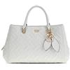 GUESS borsetta borsa a tracolla Sally Triple Compartment Satchel White bianco