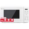 Sharp Microonde YC-MS02E-C 20L, bianco cristallo, 800 W, controllo digitale, 11 livelli di potenza, 8 programmi, funzione scongelamento, modalità ECO, sicurezza bambini