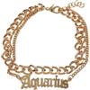 Urban Classics Unisex Zodiac Golden Anklet