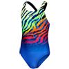 Speedo Medalist - Costume da bagno da bambina con stampa digitale, resistente