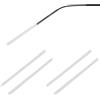 PATIKIL 2 Paia Di Aste Per Occhiali Di Ricambio Adatta A 1-1.2mm Bianco | Punta Terminale In Silicone Antiscivolo Per Occhiali, Per Occhiali Da Sole E Occhiali Con Aste
