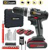 Gisam Gisha 88VF Trapano a percussione elettrico Cordless Cacciavite elettrico Trapano Batteria al litio ricaricabile 2 velocità Utensili elettrici domestici