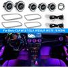 Auchikj 12/256 colori luci ambientali a led per Mercedes-Benz W176 X156 W117 W246 GLA CLA Classe A prese d'aria ugello turbina accessorio lampada