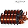 GEEETECH Filamento PLA Seta 3D 10Kg 1.75mm Bobina per Stampante 3D, Sicuro, Confezione Sottovuoto