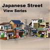 Cada LED City Japanese Street View Bricks Shop LED giapponese al vapore Bun House Architettura Building Blocks Summer Cafe Toys