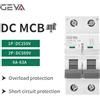 GEYA 1P 2P DC MCB 500V Energia solare Mini interruttore di protezione da sovraccarico Interruttore 6A ~ 63A per interruttore del sistema fotovoltaico fotovoltaico