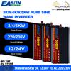 EASUN POWER EASUN Onverter a onda sinusoidale pura 12/24V 220V 5000W 4000W 3000W Car Power Inverter solare 12/24V DC a AC 220V Convertitore Trasformatore