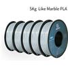 Geeetech 5Kg Like Marble PLA Filamento per stampante 3D in plastica 1,75 mm, senza grovigli, materiale per filo di stampa 3D imballaggio sottovuoto