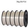 GEEETECH 5 rotoli di Filamento PLA di Seta 3D 1Kg/rotolo Bobina da 1,75mm Filo Regalo Di Natale Giocattolo Filamento Per Per Il Materiale Della Stampante 3D