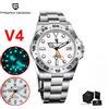 PAGANI DESIGN DG5833 GMT Orologi Meccanici Automatici da Uomo, Sportivi, Subacquei, in Acciaio Inossidabile, Impermeabili 100m, Reloj Hombre PD1762