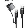 ACEFAST 1.2M Nylon 140W USB-C Cavo magnetico 3 per MacBook Air Pro Pad Laptop 5A Cavo di ricarica rapida da USB C a C per iPhone 16 15