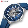Curren 2025 CURREN Orologio meccanico da uomo nuovo Orologio automatico di lusso in vetro zaffiro Orologio da uomo in acciaio inossidabile da 41 mm