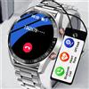 ChiBear 2025 Nuovo Business Smart Watch da uomo Chiamata Bluetooth Display AMOLED HD da 1,53 pollici Modalità multi-sport Cardiofrequenzimetro Smartwatch Uomo