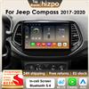 Hizpo 8G 128G 2Din Android 14 Autoradio Per Jeep Compass 2017-2020 Auto Multimediale GPS 4G DSP Carplay di Qualcomm Snapdragon 6115