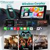 Ottocast Cabin Care Adattatore CarPlay wireless 1080P Telecamera per sedile posteriore per auto 150 ° Notte grandangolare per bambini e animali domestici per Benz Toyota VW