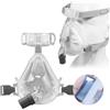SUOLAER Maschera nasale CPAP con copricapo e cuscini in gel di silicone a tubo per macchina CPAP Bipap automatica Apnea notturna Maschera nasale CPAP anti russamento