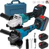 DWiusty Smerigliatrice Angolare Brushless DWiusty 125mm a 3 Velocità, Macchina per Taglio e Lucidatura, Utensile Elettrico Compatibile con Batterie Makita 18V