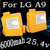 Ddadache Batteria agli ioni di litio da 6000mAh EAC63382208 per LG Cord Zero EAC63382204 A9, A9S, P9, A9K-CORE, A9MAX, A9T-Ultra, A9K-PRO, A9N, A9M, A9 Plus