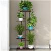 Supporto per piante in metallo a più livelli, scaffale per fiori, organizer per vasi, decorazione per casa e giardino, espositore per patio, giardino, balcone, supporto per piante da interno ed