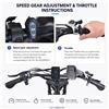 Headeer Nuova bici elettrica fuoristrada HEADEER, batteria 48V 20Ah, autonomia 80km, sospensione anteriore e posteriore. Moto leggera per fuoristrada, città e campagna, MTB pneumatici larghi 20*4.0.