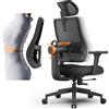 NEWTRAL Sedia Ergonomica NEWTRAL, Schienale con Funzione Auto-Following, Poggiatesta Regolabile, Profondità del Sedile Regolabile, Supporto Lombare Adattivo, 3D