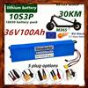 Makita NUOVA Batteria al Litio Ricaricabile 36V 100Ah 18650 10S3P 500W ad Alta Potenza per Bicicletta Modificata, Scooter e Veicolo Elettrico con BMS